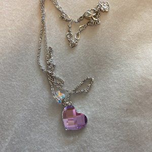 Swarovski necklace with heart crystal